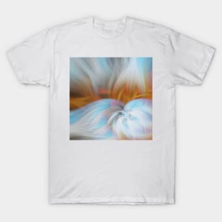 Abstract painting in blue and beige T-Shirt
